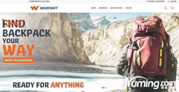 WildCraft.com启用建站啦，主打户外品牌